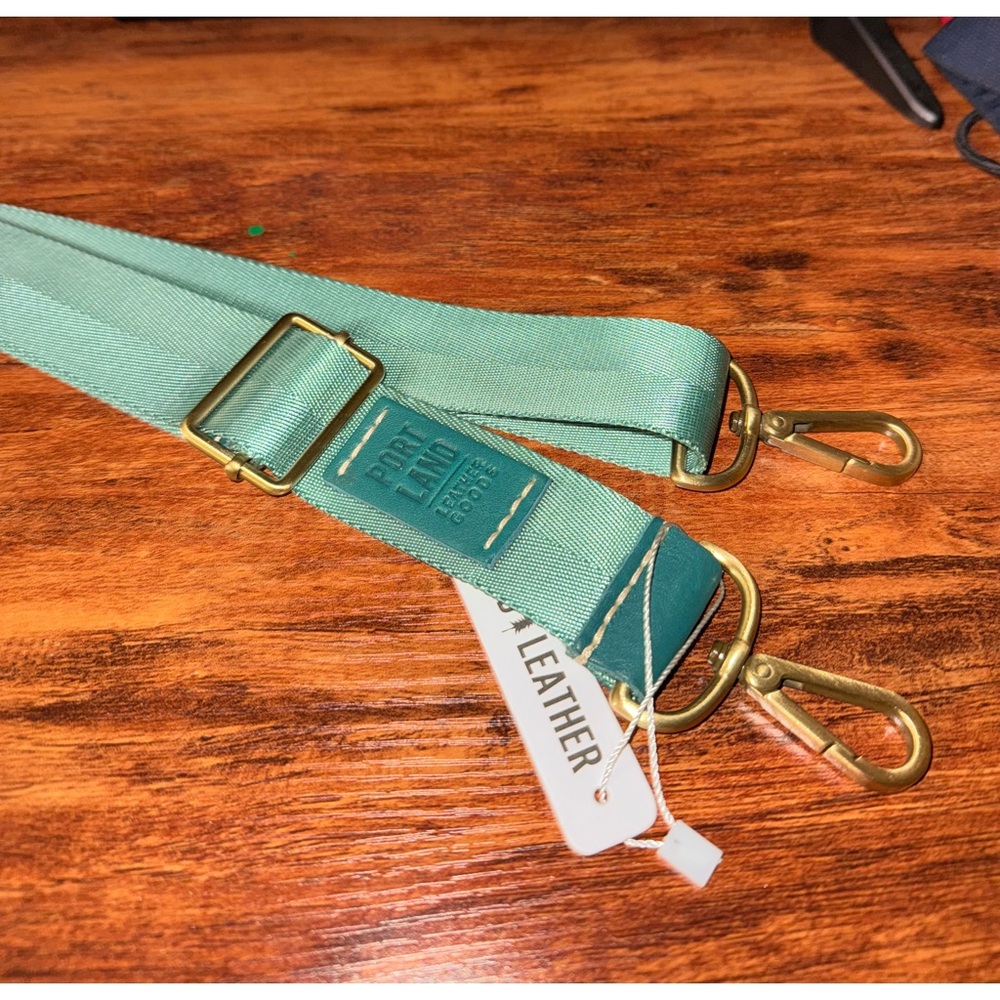 Portland Leather Goods Aqua (Peacock Leather) Herringbone Strap